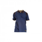 Polo renforcé rica lewis - homme - taille s - stretch - bleu - workpol