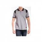 Polo renforcé rica lewis - homme - taille s - stretch - gris - workpol