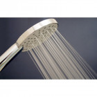 Pommeau de douche extra-plat 1 jet pluie intense (air +) éco chromé anticalcaire NF