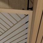 Porte de douche 120x200 coulissante HINATA - Style Japandi géométrique Aurlane - FAC1063