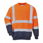 Sweat-shirt bicolore hv - b306 - Couleur au choix