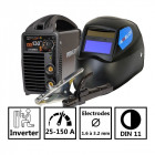 Poste a souder inverter pro130a mma proweltek + cagoule de soudure lcd auto