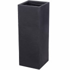 Pot de fleurs cube 30cm h80cm antracite