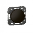 Poussoir simple dooxie 6a 250v~ finition noir emballage blister (095264)