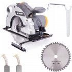 Scie circulaire à bois avec laser 2250 w 2 disques 185 mm 24/40 dents