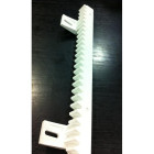 Crémaillère blanche modle 4 avec fixation basses crémaillère ame acier