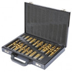 Coffret de 170 forets plaques titane HSS de 1 a 10 mm, PRFE170HSS-M