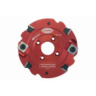 Fraise à rainurer LAMELLO avec plaquettes amovibles, HW, Ø100×8×Ø22 mm, Z4 + V4 - 4 trous - pour Clamex S-18 - 132108