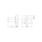 Bouchon fin vdi, forme z2 50mm acier fortis