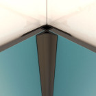 Profilé d’angle noir mat pour panneau mural 15x15x2100 mm - CORNER MURAL NOIR MAT Aurlane - FAC311
