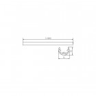 Profilé aluminium circulaire ruban led - 1 mètre