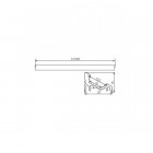 Profilé aluminium inclinable ruban led - 16mm - taille - 2000mm