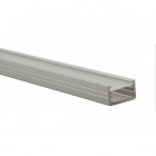 Profilé aluminium rectangulaire ruban led - 12,2mm - couleur - alu, taille - 1000mm