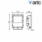 Projecteur d'extérieur à led aric twister led 25w