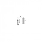 Projecteur de jardin post largeur 98 cm 1 ampoule