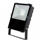 Projecteur led plat 80 watt - ip65 - couleur éclairage au choix, finition - noire