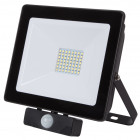 Projecteur plat noir 50w led avec radar