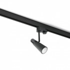 Projecteur sur rail noir lao h18 cm