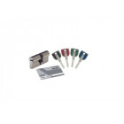 Cylindre Radial NT+ Profil europeen 2 entrees ASSA ABLOY AUBE ANJOU (EX VACHETTE) P7101NT+ Dim.(en mm): 32.5x42.5, Long:75 mm Fin.: Nickelé