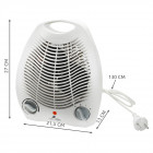 Radiateur soufflant chauffage ventilateur d'appoint malatec 2000w