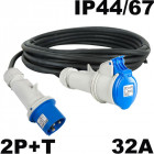 Rallonge mono 32a p17 2p+t câble souple ho7rnf 3x6mm² rallonge p17 32a - 3g6mm² - longueur 10m