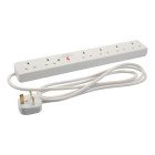 Rallonge anti-surtension - 6 sorties 2 m