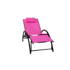 O'colors - fauteuil relax rose - structure pliable et confortable