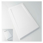 Receveur de douche hidrobox 80 x 120 extraplat blanc caniveau ardoisé moon x