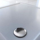 Receveur de douche à poser extra plat en acrylique blanc carré 70x70cm - bac de douche WHITENESS 70 Aurlane - FAC370