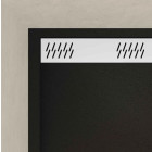 Receveur en acrylique Noir effet pierre 90x120x4 cm + Grilles linéaires chrome et blanche mate - METEORA Aurlane - PACR306