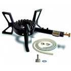 Rechaud gaz 3 pieds 7.5 kw rechaud a gaz en fonte 3 pieds + tuyau gaz 1.5 m butane /propane