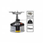 Rechaud gaz fm 300 t. Rechaud camping en titanium. Le plus leger du marché 48g pour bouteille de gaz à valve
