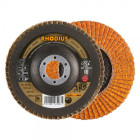 DISQUES A LAMELLE INOX JUMBO LONGLIFE.RHODIUS - DIAM. 125X22.23 GR.40