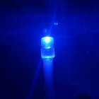 Rideau lumineux 100 leds 135 x 135 cm blanc bleu