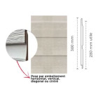 Double lame avec cannelure incurvée CanExel® - Profil RIDGEWOOD