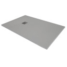 Receveur de douche en résine extra plat à poser 80x160cm - ciment (gris) - rio