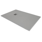 Receveur de douche en résine extra plat à poser 90x180cm - ciment (gris) - rio