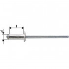 Rivet aveugle alu standard tête semi-bombée 4x20mm Gesipa (Par 1000)