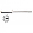 Rivets Alu / Acier Tete Plate - 4 x 16 mm
