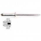 Rivets Alu / Alu Tete Plate - 3.2 x 8 mm