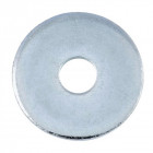 Rondelles de charpentier acier zingué blanc diamètre 12, dxdxe : 14x40x4mm boîte de 100 pièces