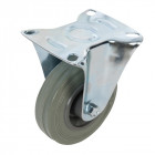 Roulette fixe en caoutchouc - 100 mm 70 kg