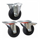 ROULETTES CAOUTCHOUC SUR PLATINE Diamètre 100 mm / charge 85 kg