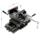 Étau de fraisage 2 axes 75 mm perceuse à tarauder table croisé établi machine