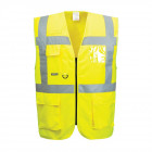 Gilet de sécurité haute visibilité doublé polaire portwest hiver - Taille au choix