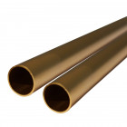 Lot de 2 tubes aluminium anodisé ø 30 mm - Couleur et longueur au choix