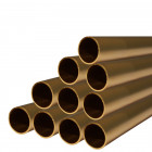Lot de 10 tubes aluminium anodisé ø 30 mm - Couleur et longueur au choix