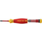 Tournevis porte-embout WIHA PocketMax isolé 1000V + 4 embouts isolés slim - 45296