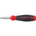 Tournevis porte-embout WIHA PocketMax magnétique + 8 embouts standard - 45292