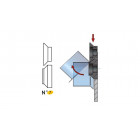 Jeu de molettes n° 7, 45 ° pour bordeuse SB5